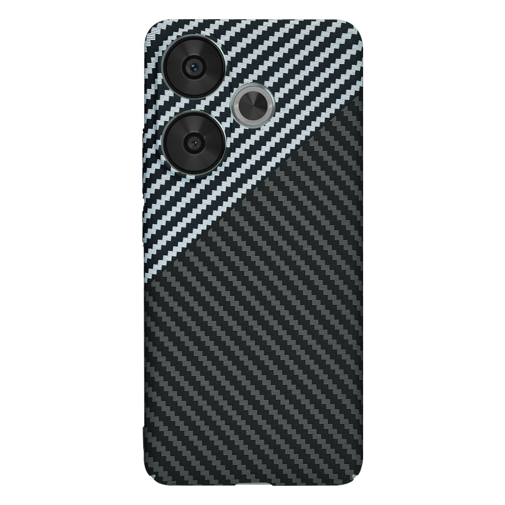 Maska za Xiaomi Poco F6, Techsuit, Carbonite FiberShell, Crno Siva