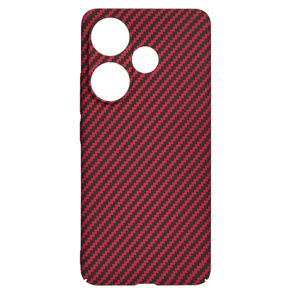 Maska za Xiaomi Poco F6, Techsuit, Carbonite FiberShell, Crvena