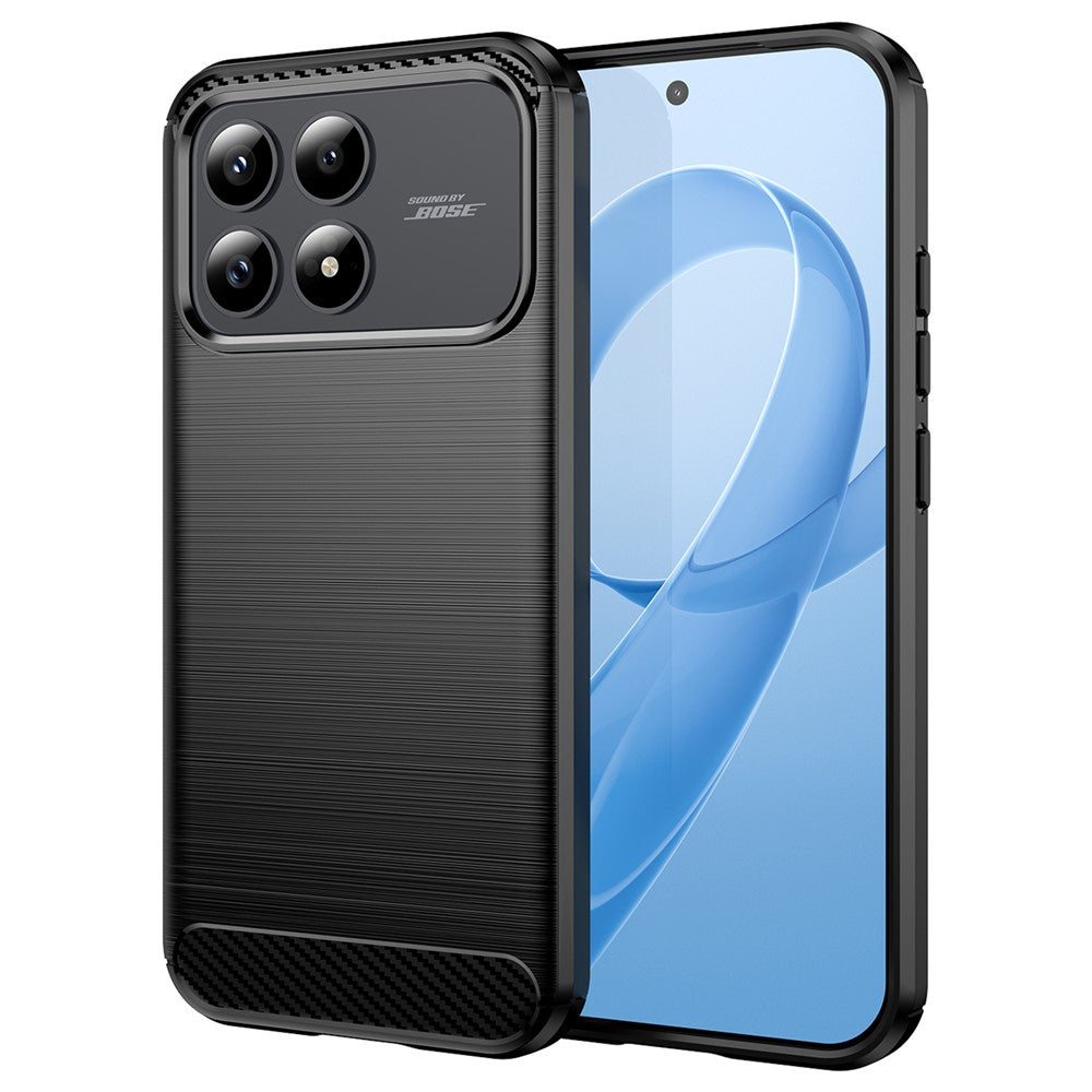 Futrola za Xiaomi Poco F8 Pro, Techsuit, Karbon, Crna