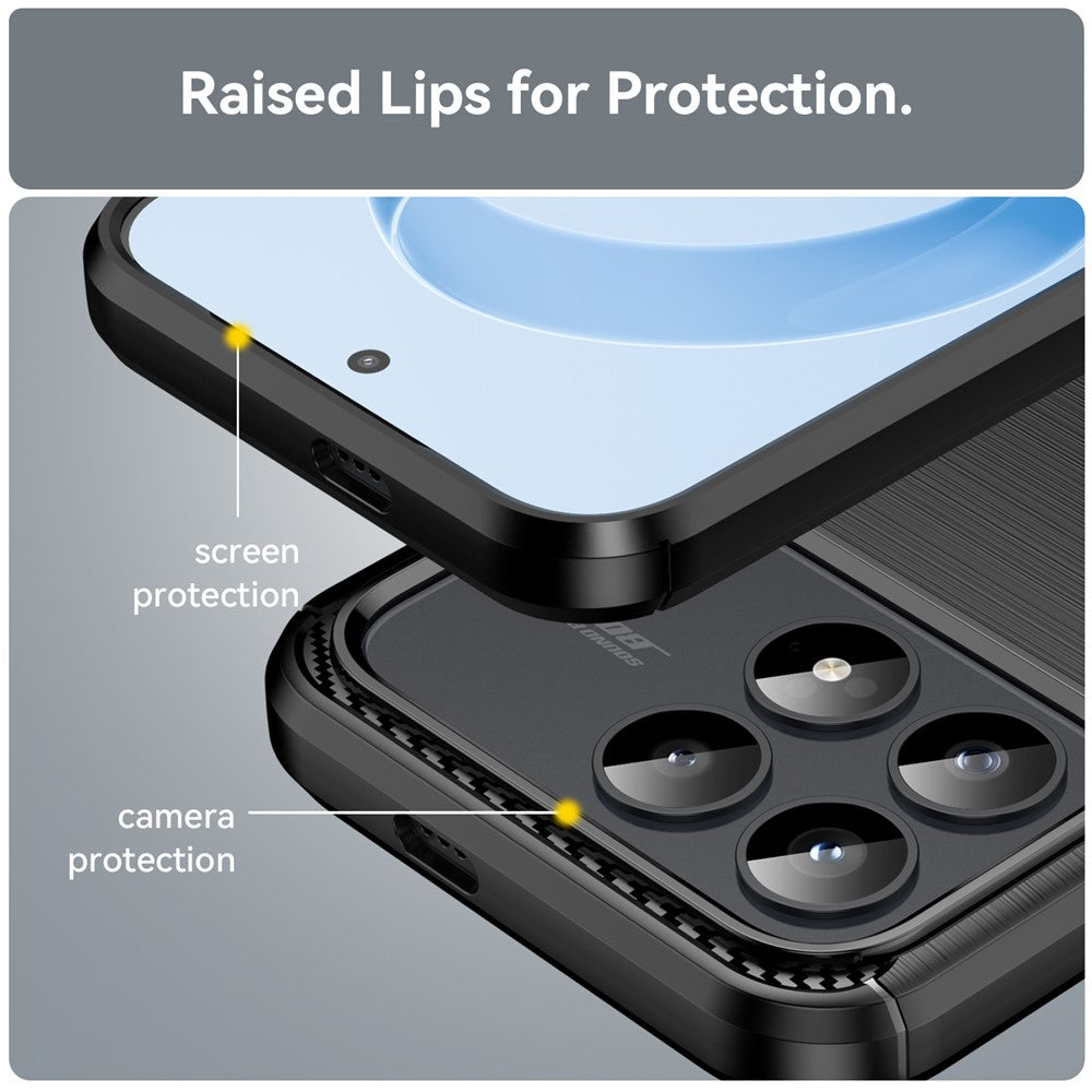 Futrola za Xiaomi Poco F8 Pro, Techsuit, Karbon, Crna