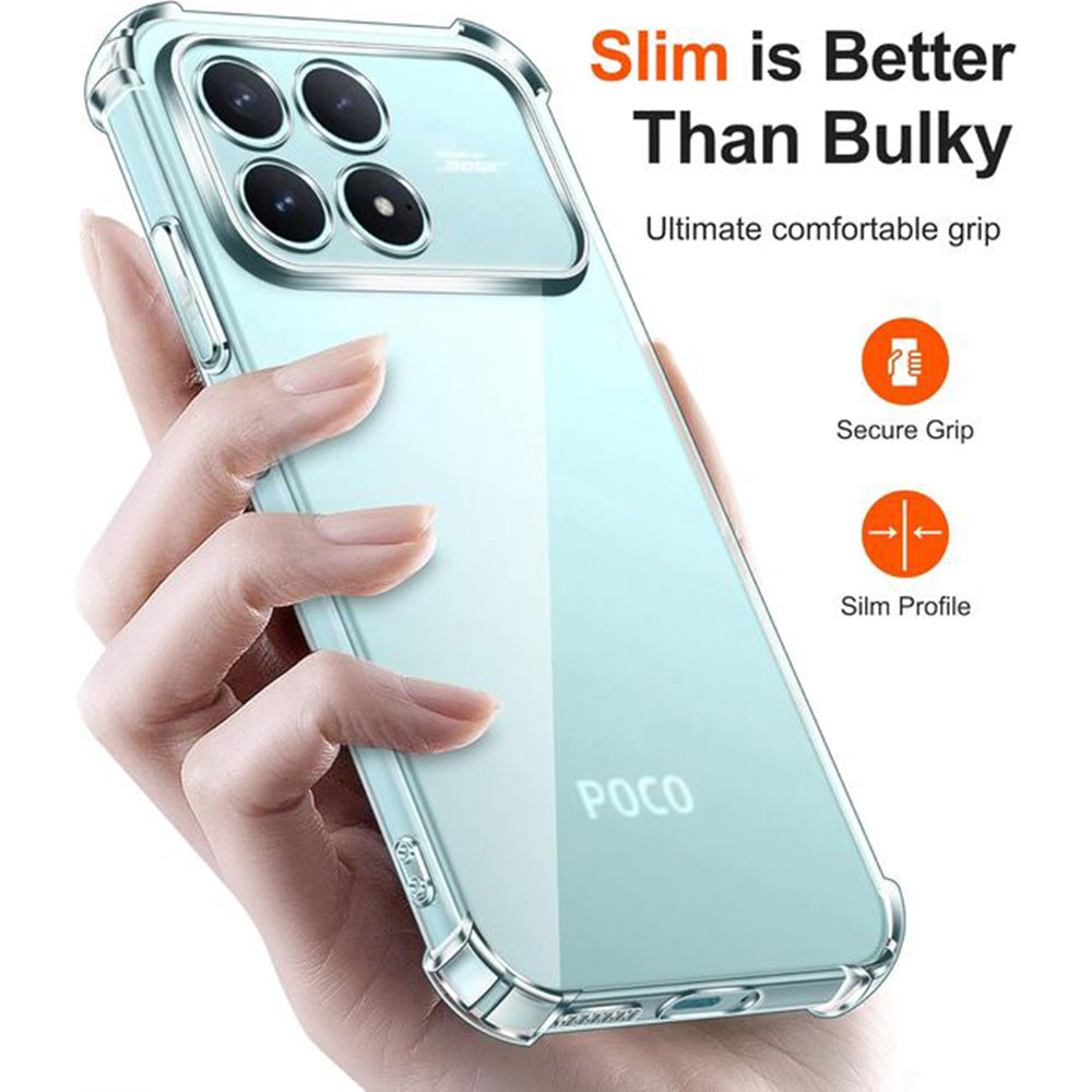 Futrola za Xiaomi Poco F8 Ultra, Techsuit, Shockproof Clear, Prozirna