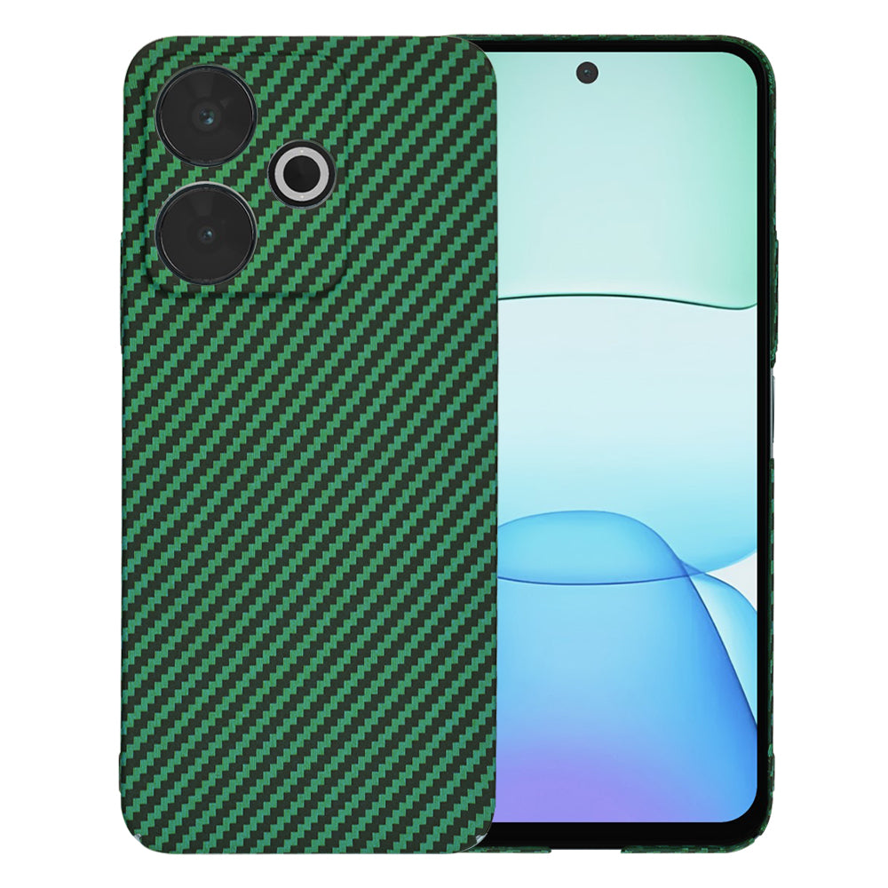 Maska za Xiaomi Poco M6 4G / Redmi 13, Techsuit, Carbonite FiberShell, Zelena