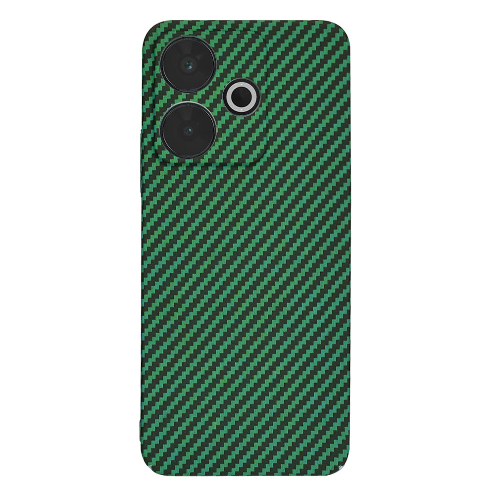 Maska za Xiaomi Poco M6 4G / Redmi 13, Techsuit, Carbonite FiberShell, Zelena