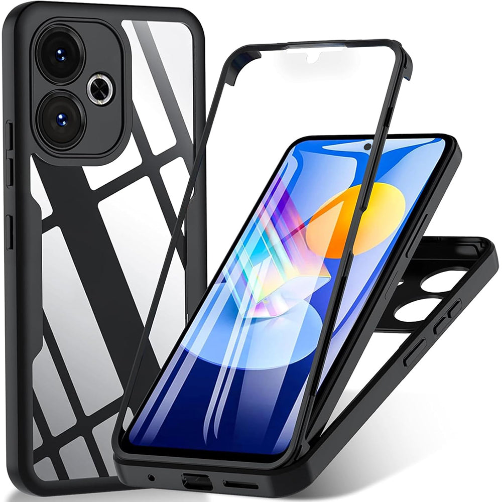 Maska za Xiaomi Poco M6 4G / Redmi 13, Techsuit, ColorVerse 360, Crna