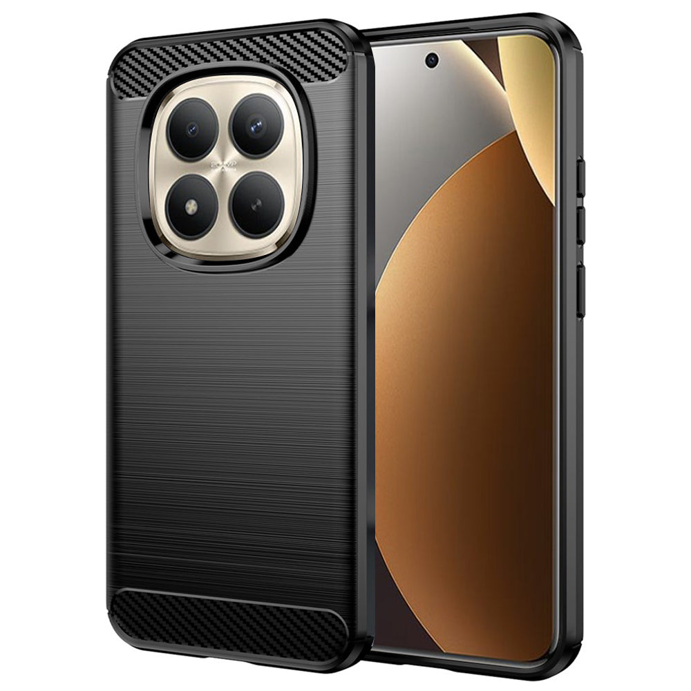 Futrola za Xiaomi Poco M8 Pro / Redmi Note 15 Pro+ 5G, Techsuit, Karbon, Crna