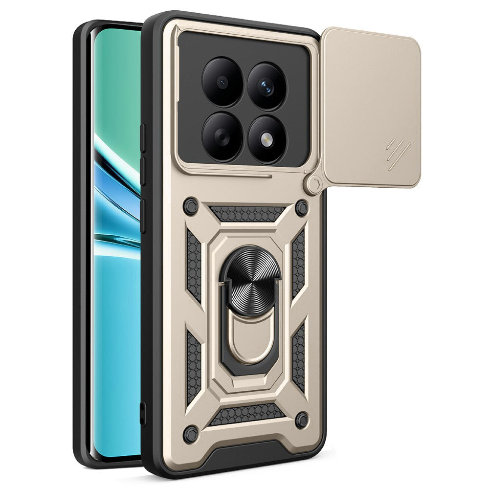 Futrola za Xiaomi Poco M8 / Redmi Note 15 5G / Note 15 4G, Techsuit, CamShield, Zlatna