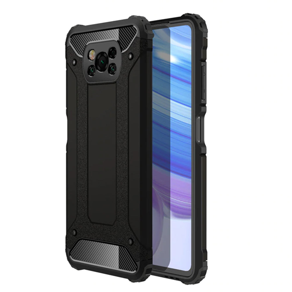 Maska za Xiaomi Poco X3 Pro / X3 NFC / X3, Techsuit, Hybrid Armor, Crna