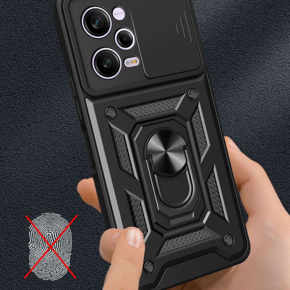 Maska za Xiaomi Poco X5 Pro / Redmi Note 12 Pro 5G, Techsuit, CamShield, Crna