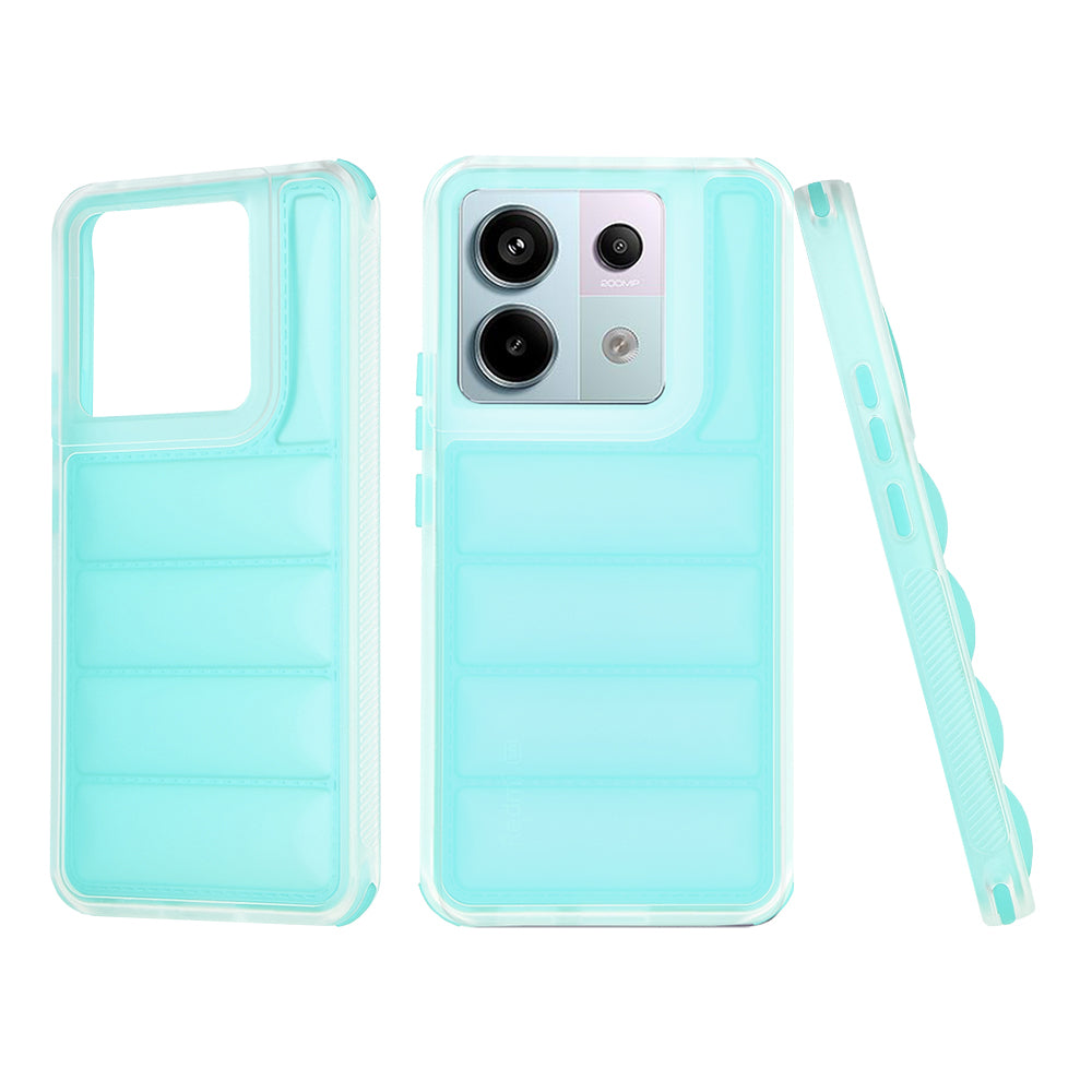Maska za Xiaomi Poco X6 / Note 13 Pro 5G, Techsuit, Wave Shield, Tirkizna
