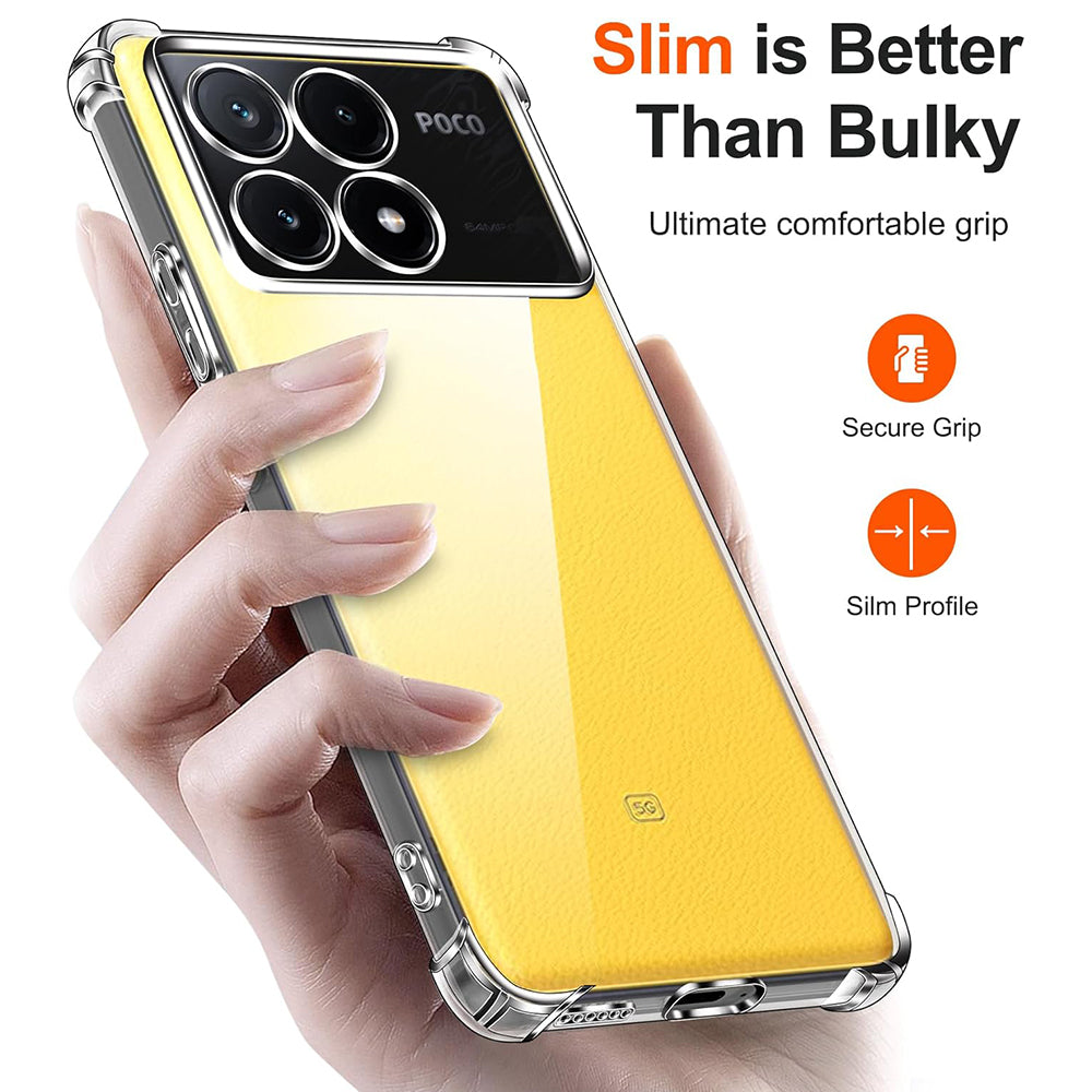 Maska za Xiaomi Poco X6 Pro, Techsuit, Shockproof Clear, Prozirna