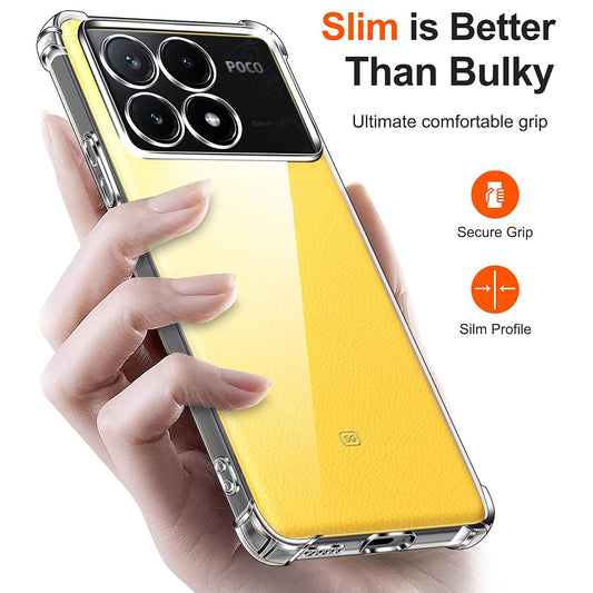 Maska za Xiaomi Poco X6 Pro, Techsuit, Shockproof Clear, Prozirna
