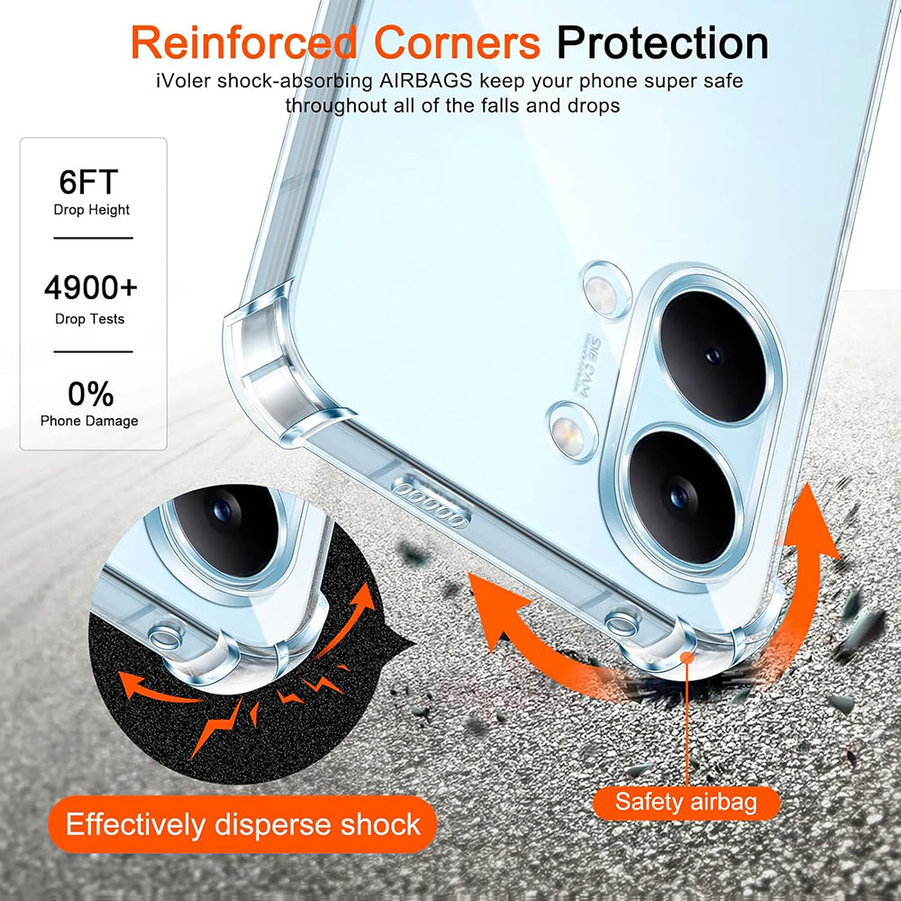 Futrola za Xiaomi Poco X8 Pro Max, Techsuit, Shockproof Clear, Prozirna