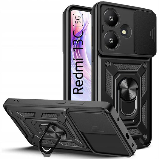 Futrola za Xiaomi Poco M6 / Redmi 13C 5G, Tech-Protect, CamShield Pro, Crna
