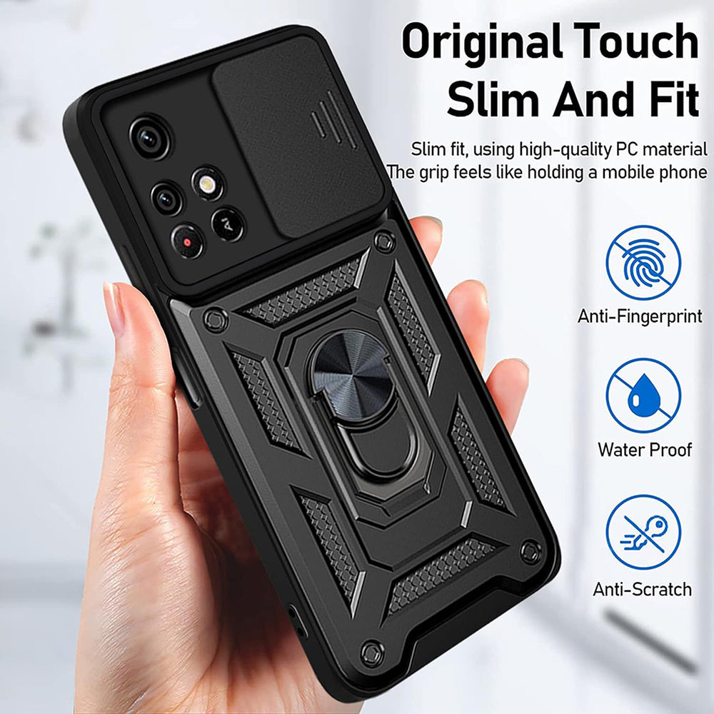 Maska za Xiaomi Redmi 10 2022 / 10 (2021), Techsuit, CamShield, Crna
