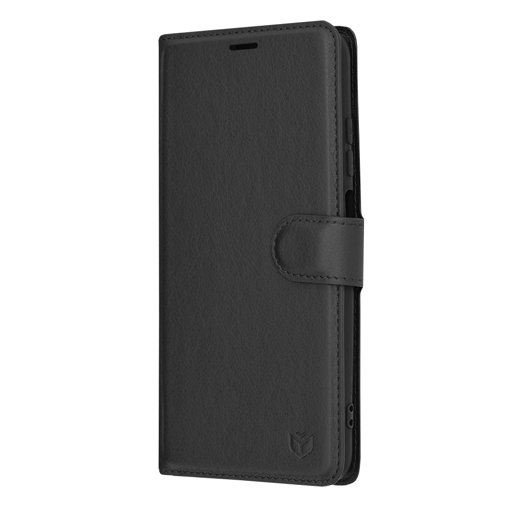 Futrola za Xiaomi Redmi 10 2022 / 10 (2021), Techsuit, Kožna Folio, Crna