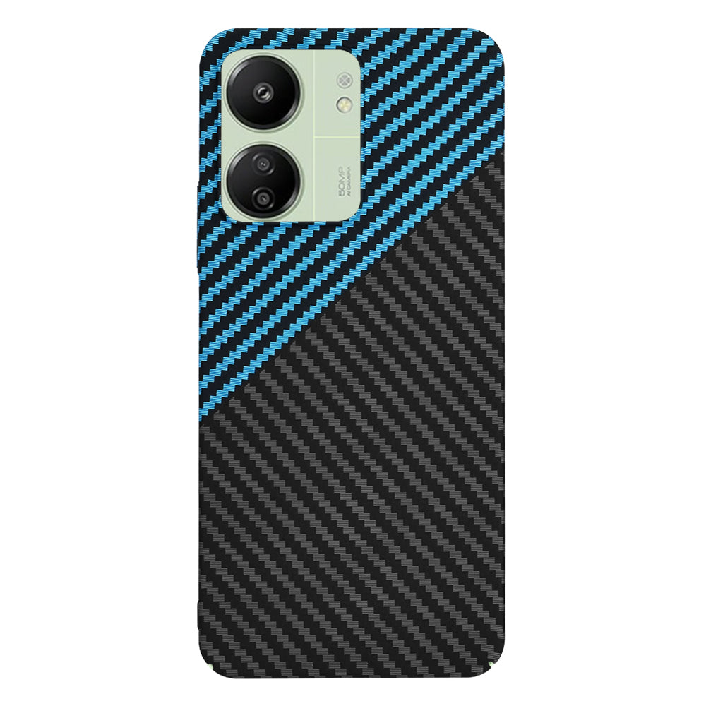 Maska za Xiaomi Redmi 13C 5G / 13C / Poco C65, Techsuit, Carbonite FiberShell, Crno Plava