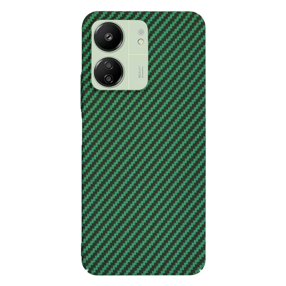Maska za Xiaomi Redmi 13C 5G / 13C / Poco C65, Techsuit, Carbonite FiberShell, Zelena