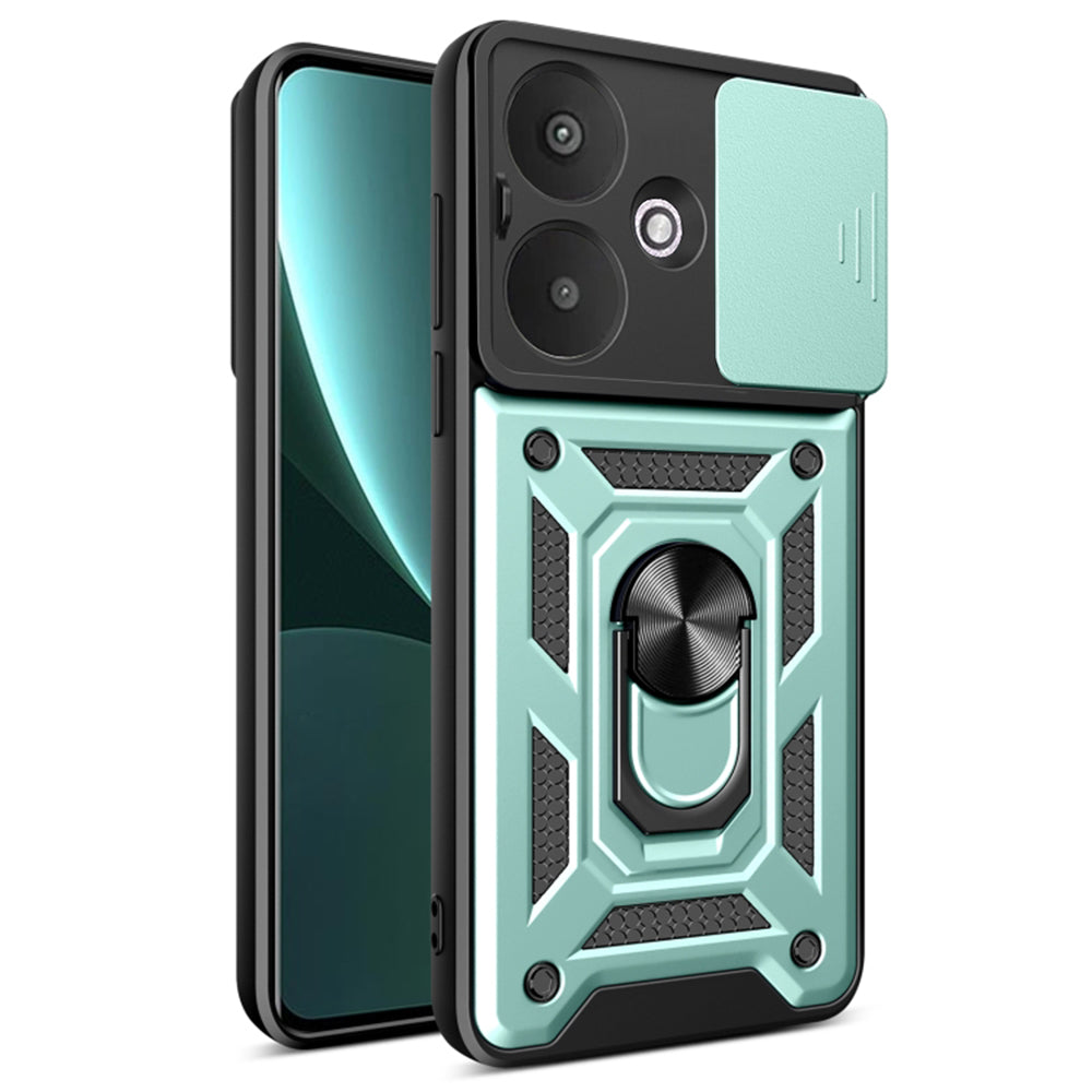 Maska za Xiaomi Redmi 13C 5G, Techsuit, CamShield, Zelena