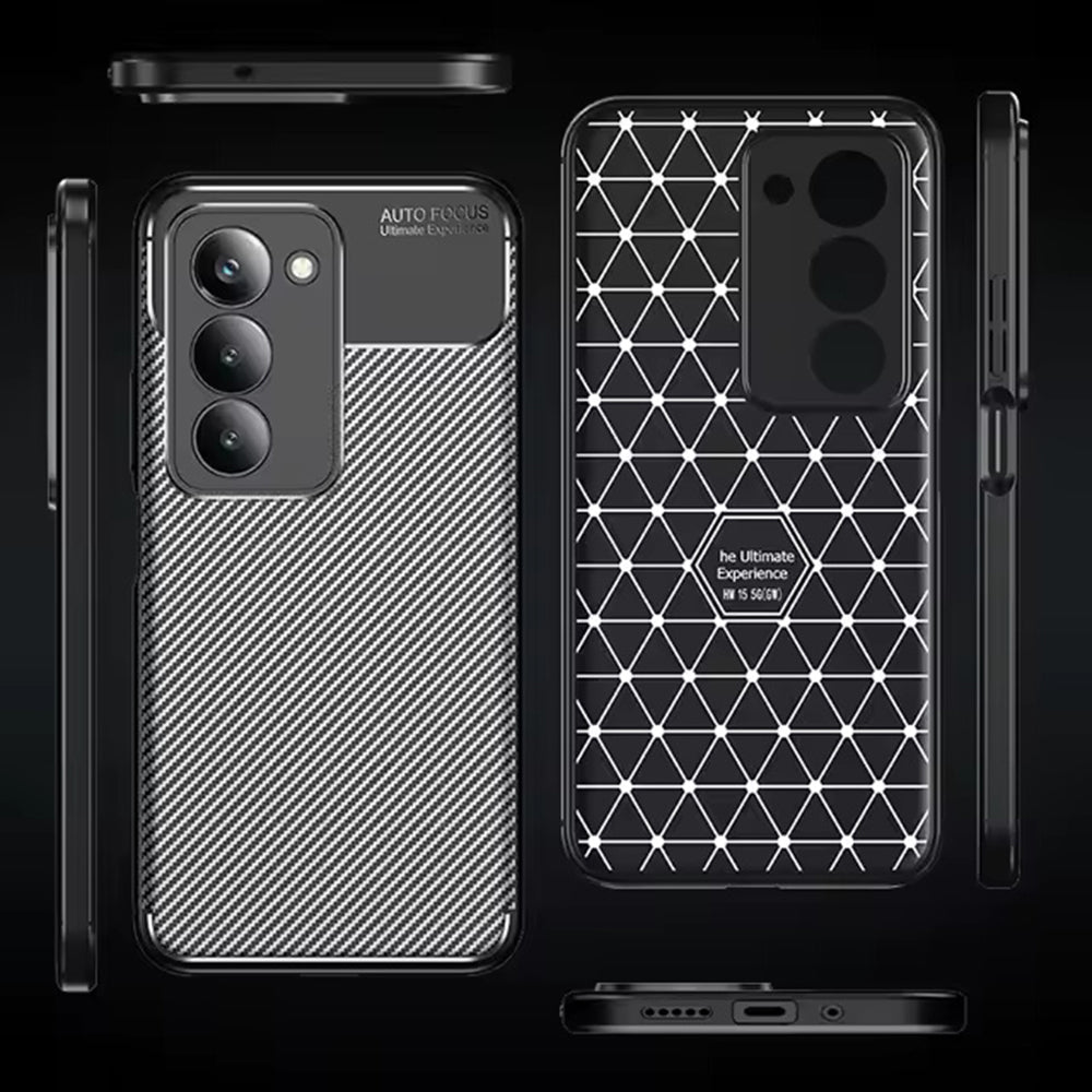 Futrola za Xiaomi Redmi 15 5G / 15 4G, Techsuit, CarbonFiber, Crna