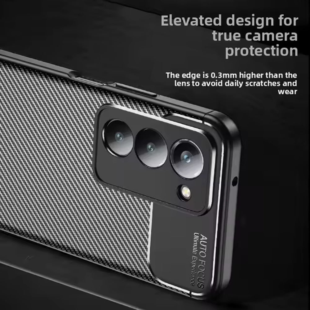 Futrola za Xiaomi Redmi 15 5G / 15 4G, Techsuit, CarbonFiber, Crna