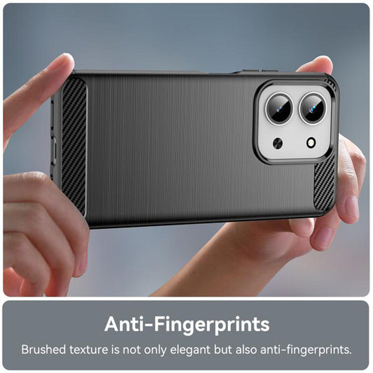 Maska za Xiaomi Redmi 15C 5G / 15C 4G, Techsuit, Karbon, Crna