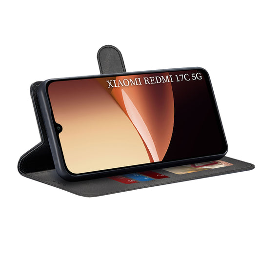 Futrola za Xiaomi Redmi 17C 5G, Techsuit, Diary Book, Crna