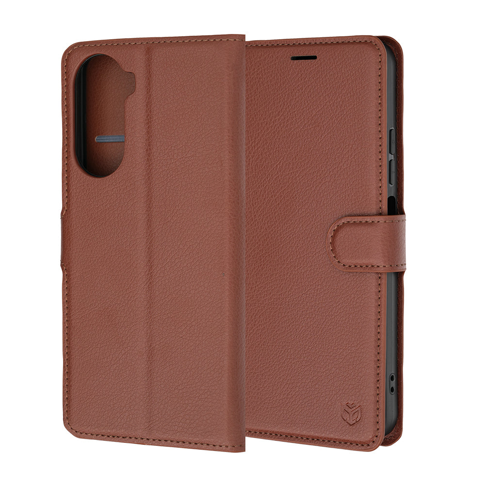 Futrola za Xiaomi Redmi A7 Pro 4G, Techsuit, Kožna Folio, Smeđa