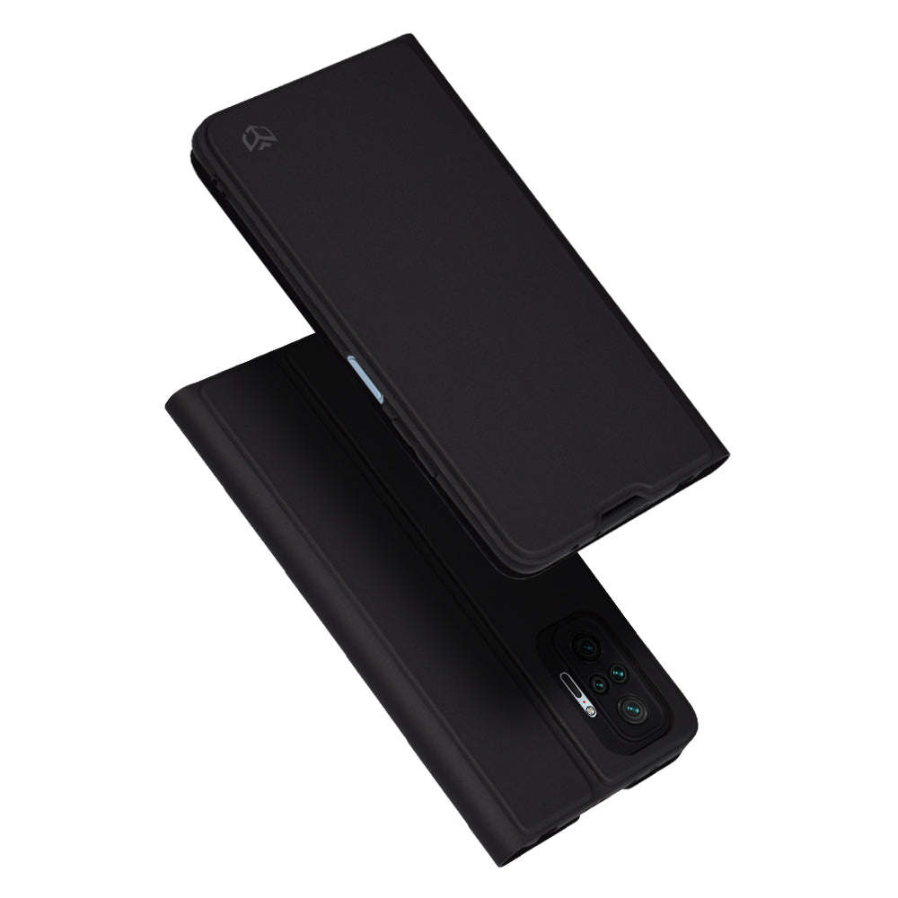 Futrola za Xiaomi Redmi Note 10 Pro Max / Note 10 Pro, Techsuit, Magskin Book, Crna