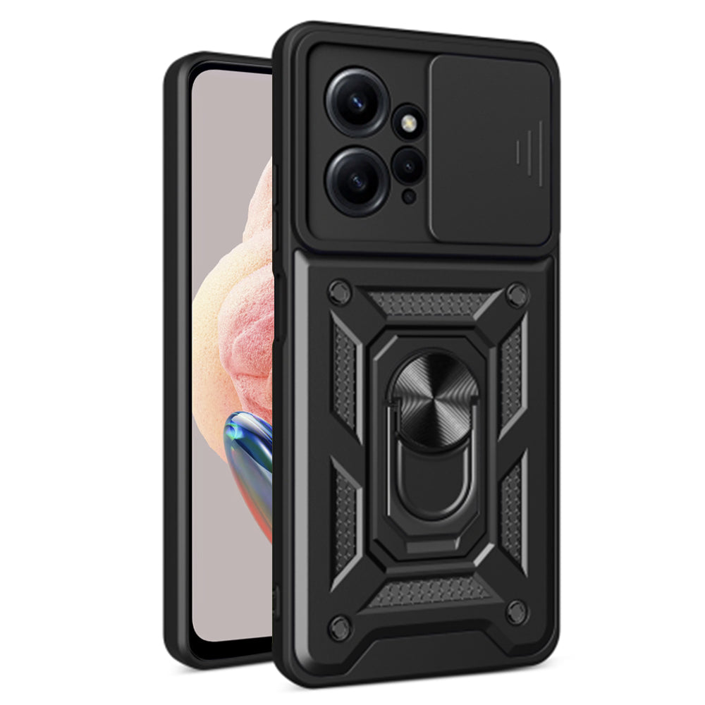 Maska za Xiaomi Redmi Note 12 4G, Techsuit, CamShield, Crna