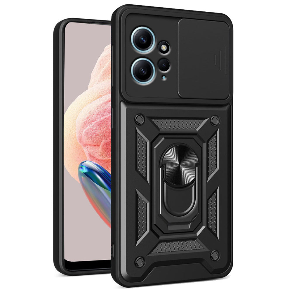 Maska za Xiaomi Redmi Note 12 4G, Techsuit, CamShield, Crna