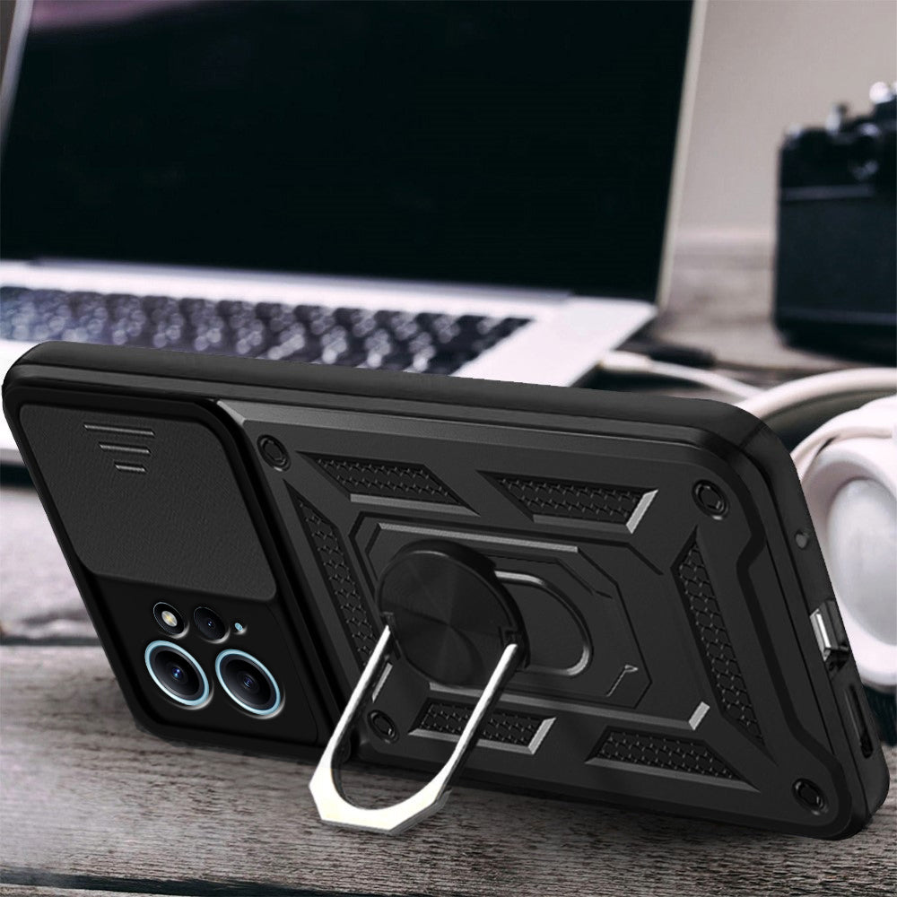 Maska za Xiaomi Redmi Note 12 4G, Techsuit, CamShield, Crna