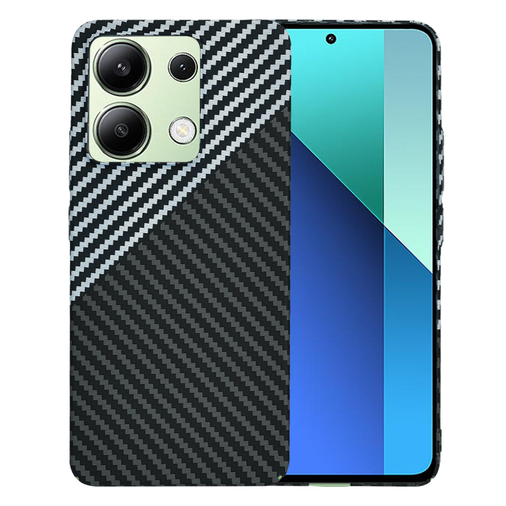 Maska za Xiaomi Redmi Note 13 4G, Techsuit, Carbonite FiberShell, Crno Siva