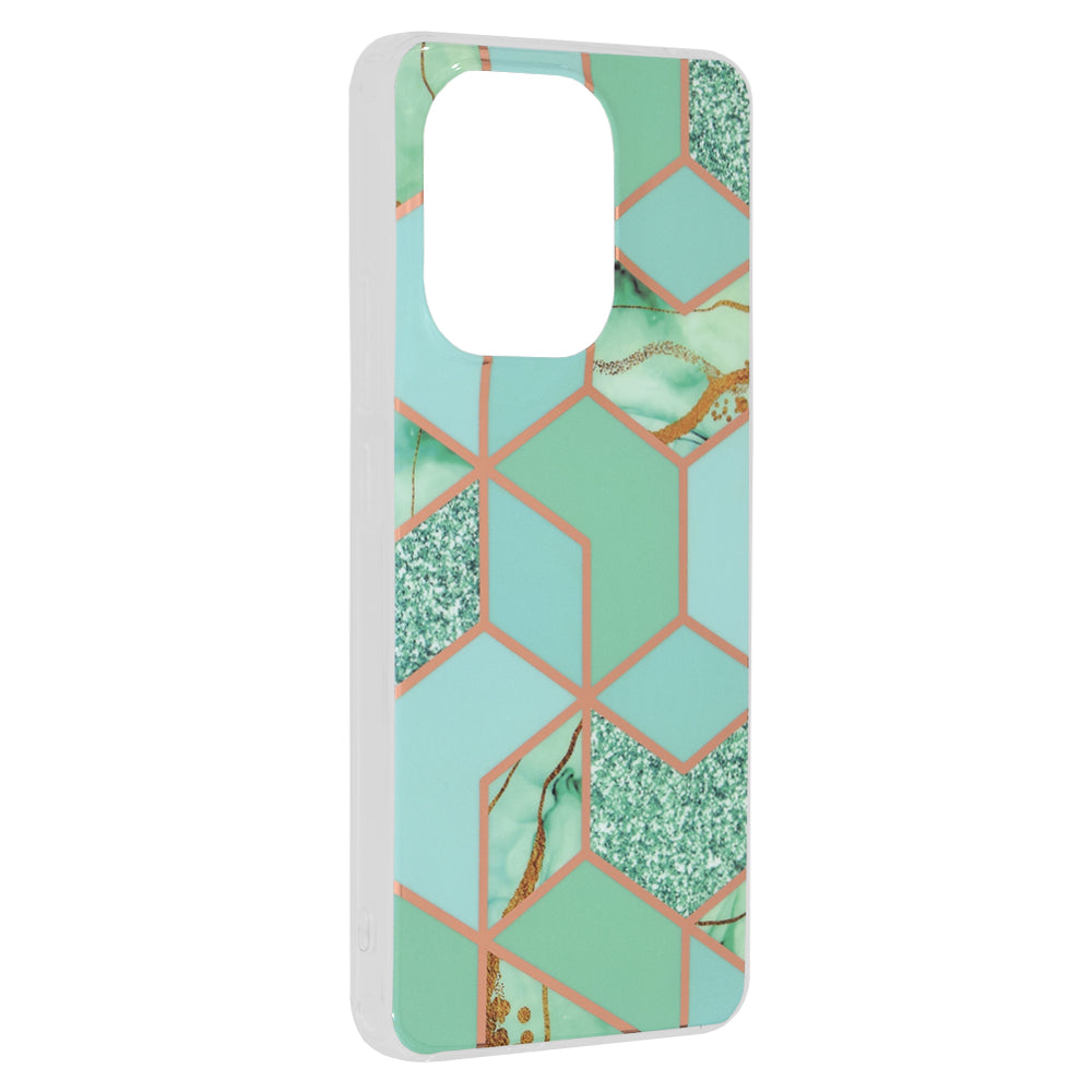 Maska za Xiaomi Redmi Note 13 4G, Techsuit, Marble, Zelena