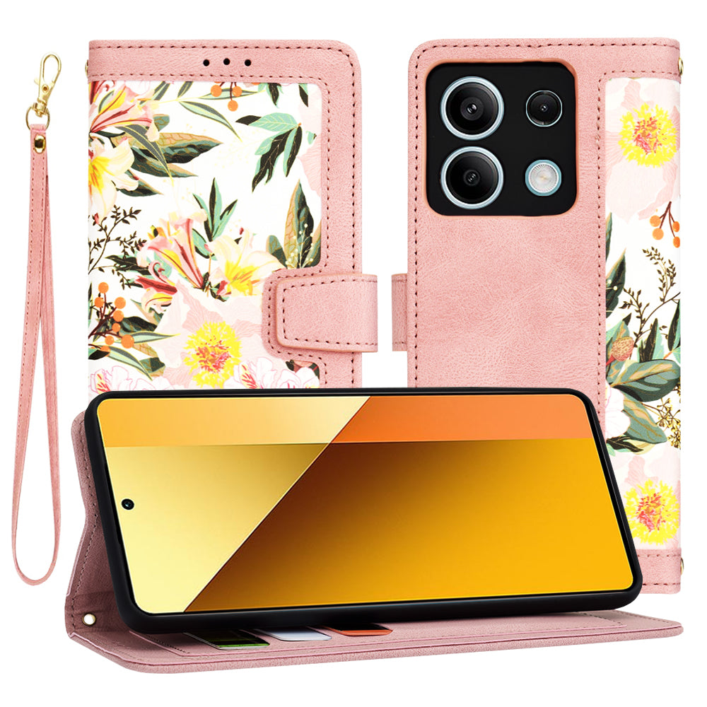 Maska za Xiaomi Redmi Note 13 5G, Techsuit, FlipCraft, Roza