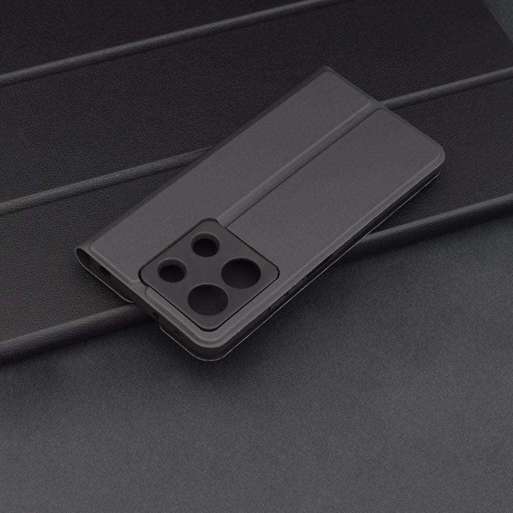 Maska za Xiaomi Redmi Note 13 5G, Techsuit, Magskin Book, Crna