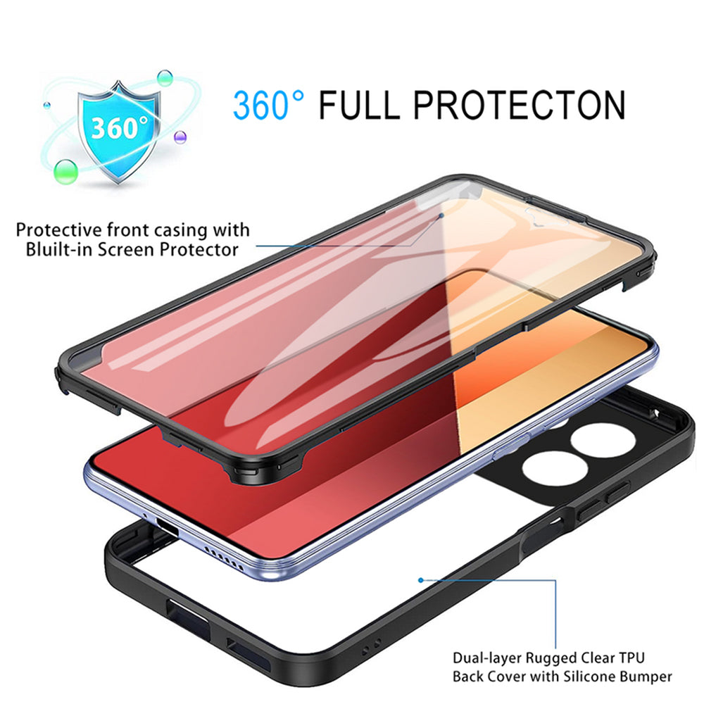 Maska za Xiaomi Redmi Note 13 Pro 4G / Poco M6 Pro 4G, Techsuit, ColorVerse 360, Roza