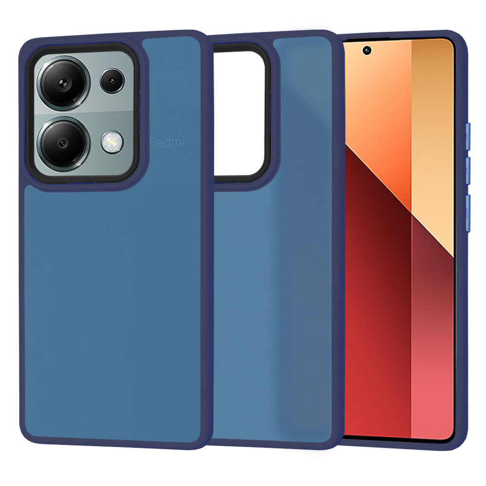 Maska za Xiaomi Redmi Note 13 Pro 4G / Poco M6 Pro 4G, Techsuit, HaloFrost, Tamnoplava