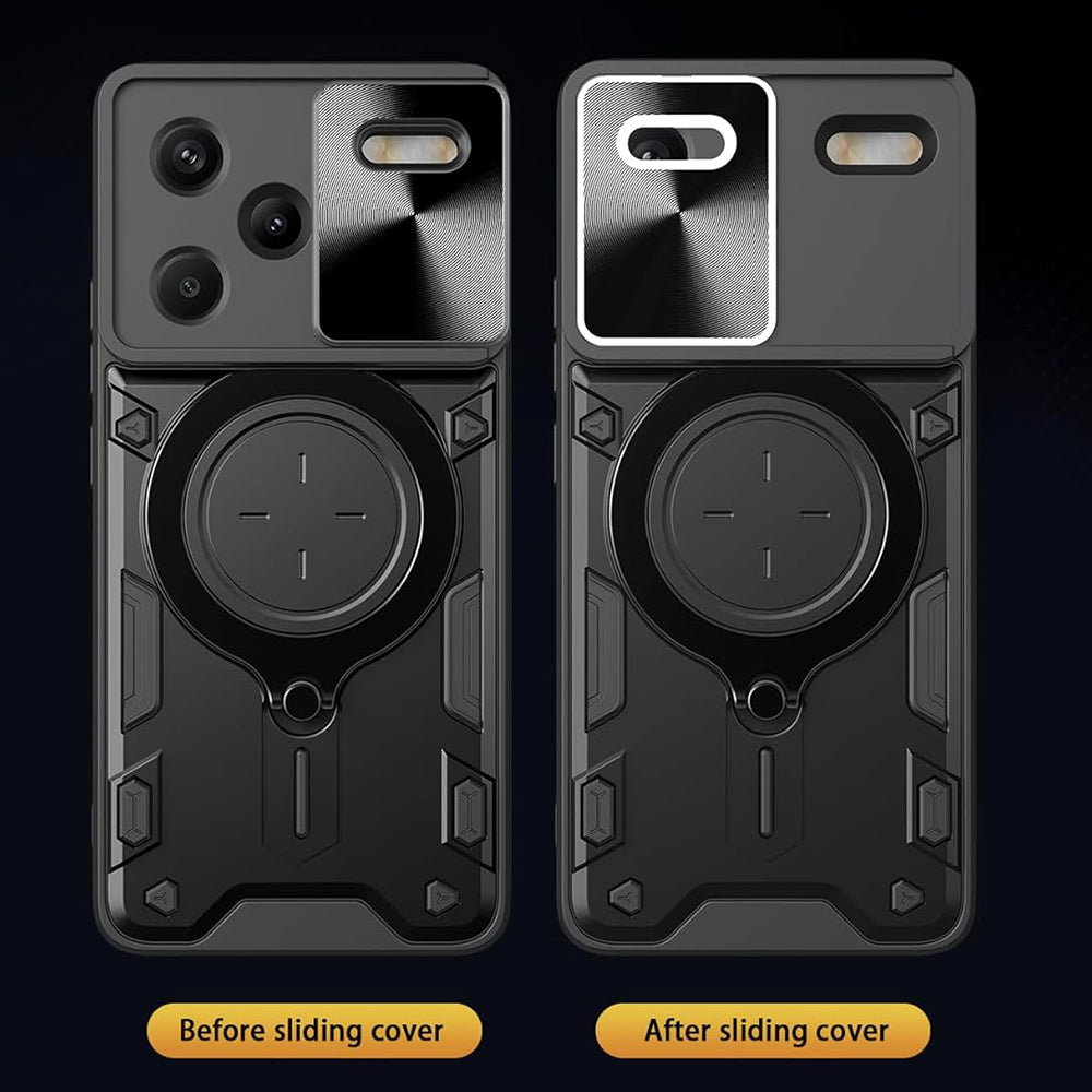 Maska za Xiaomi Redmi Note 13 Pro+, Techsuit, CamGuard Pro, Crna
