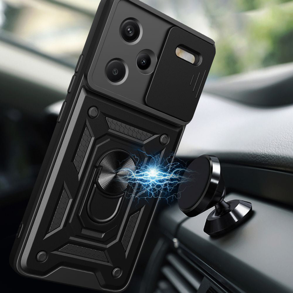 Maska za Xiaomi Redmi Note 13 Pro+, Techsuit, CamShield, Crna