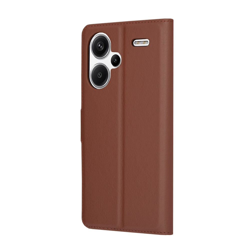 Futrola za Xiaomi Redmi Note 13 Pro+, Techsuit, Kožna Folio, Smeđa