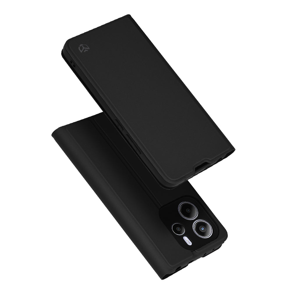 Maska za Xiaomi Redmi Note 14 4G (Regionalna), Techsuit, Magskin Book, Crna