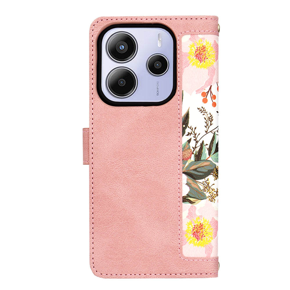 Maska za Xiaomi Redmi Note 14 5G, Techsuit, FlipCraft, Roza