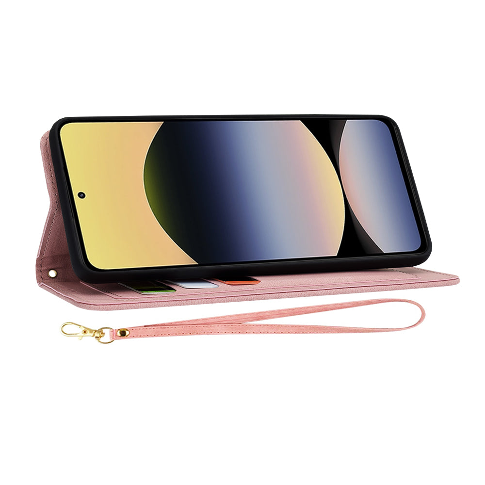 Maska za Xiaomi Redmi Note 14 5G, Techsuit, FlipCraft, Roza