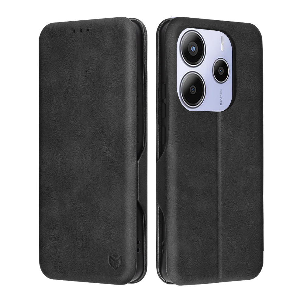 Futrola za Xiaomi Redmi Note 14 5G, Techsuit, Safe Wallet Plus, Crna