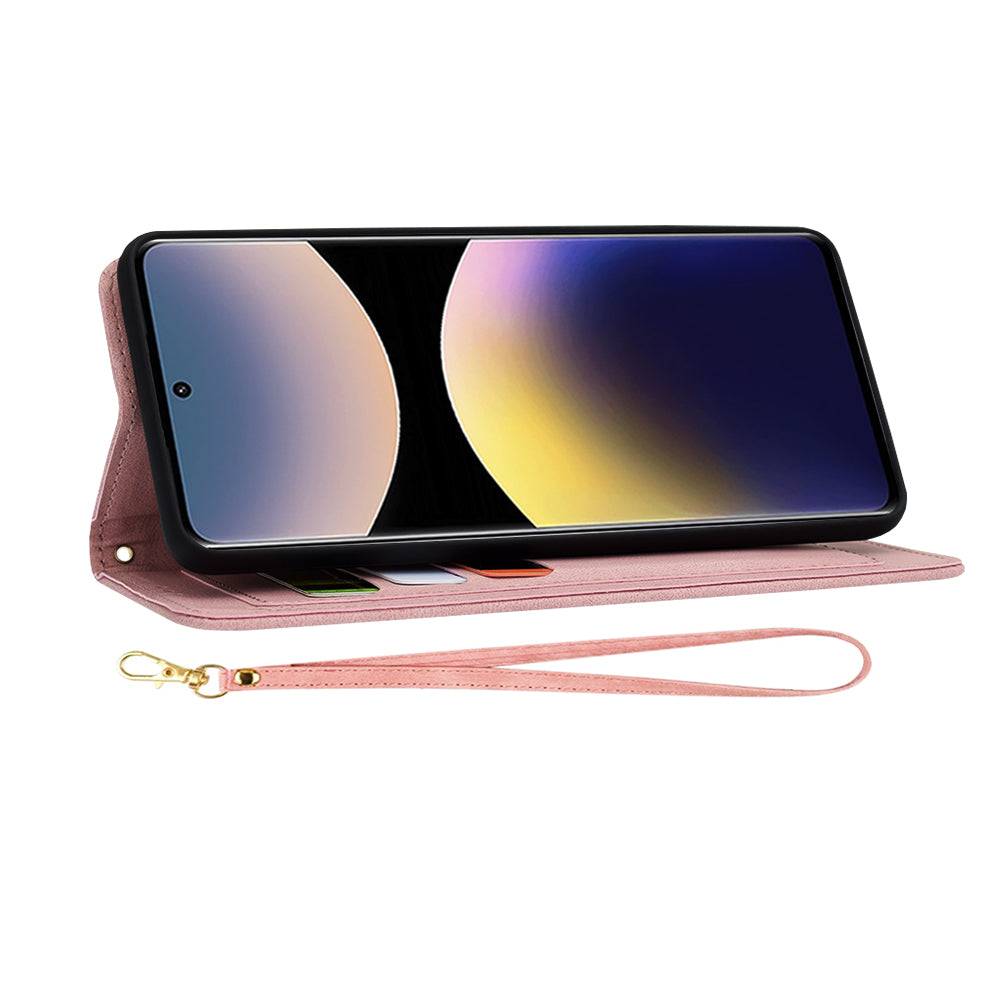 Maska za Xiaomi Redmi Note 14 Pro 4G, Techsuit, FlipCraft, Roza