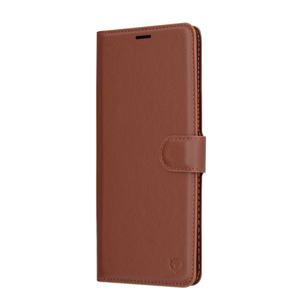 Futrola za Xiaomi Redmi Note 14 Pro 4G, Techsuit, Kožna Folio, Smeđa