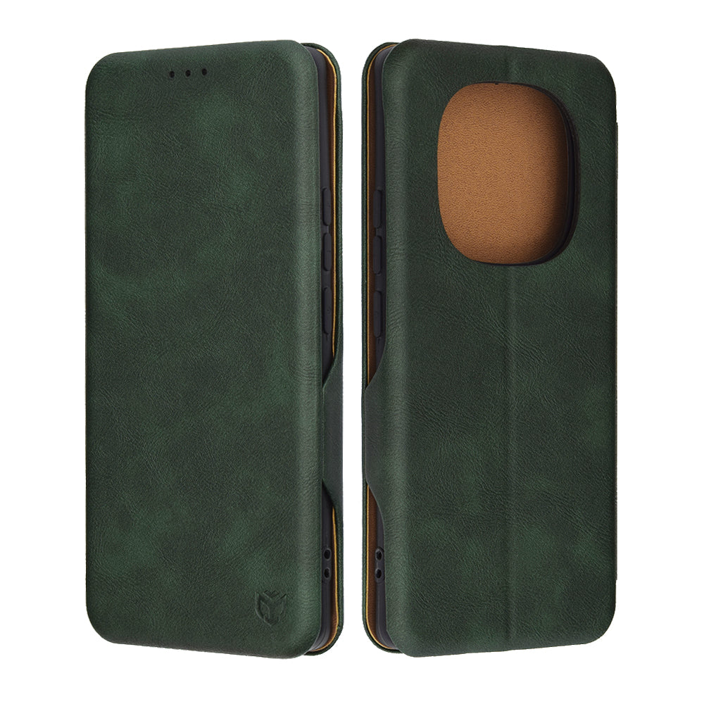 Futrola za Xiaomi Redmi Note 14 Pro 4G, Techsuit, Safe Wallet Plus, Zelena
