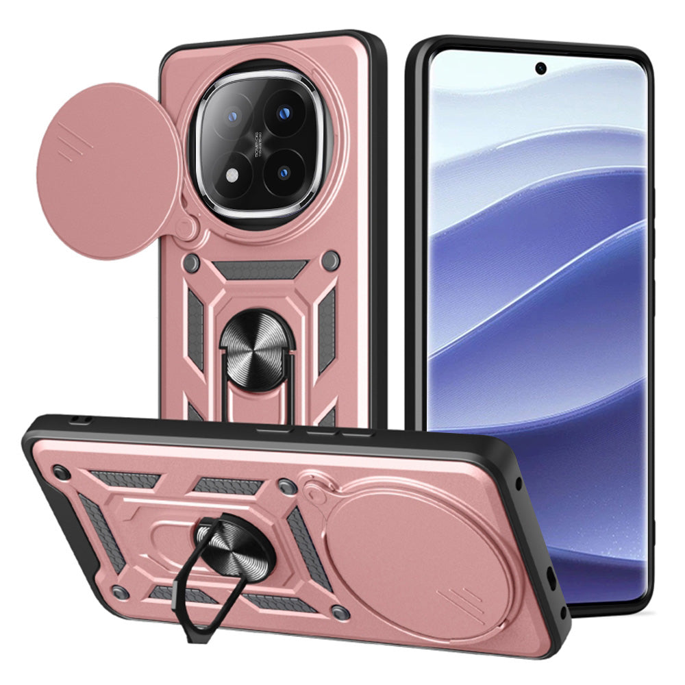 Maska za Xiaomi Redmi Note 14 Pro+ 5G, Techsuit, CamShield, Roza