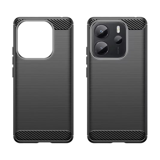 Maska za Xiaomi Redmi Note 14S, Techsuit, Karbon, Crna