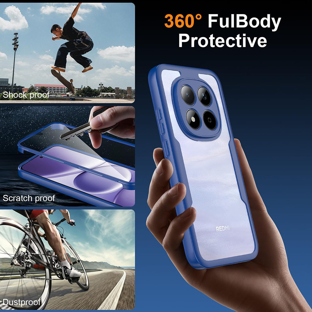 Futrola za Xiaomi Redmi Note 15 Pro 4G, Techsuit, ColorVerse 360, Plava